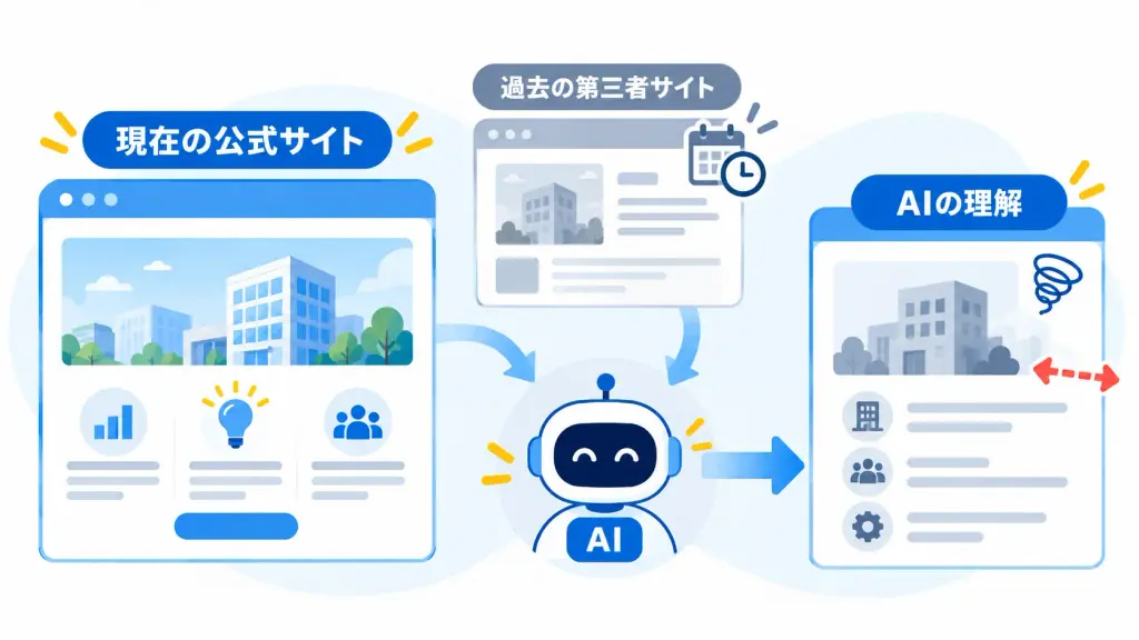 「現在会社が伝えたい自社像」と「AIが理解している自社像」のズレ